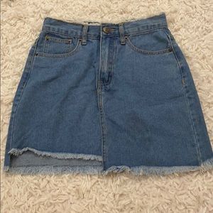 The Rockn Rev Jean Skirt